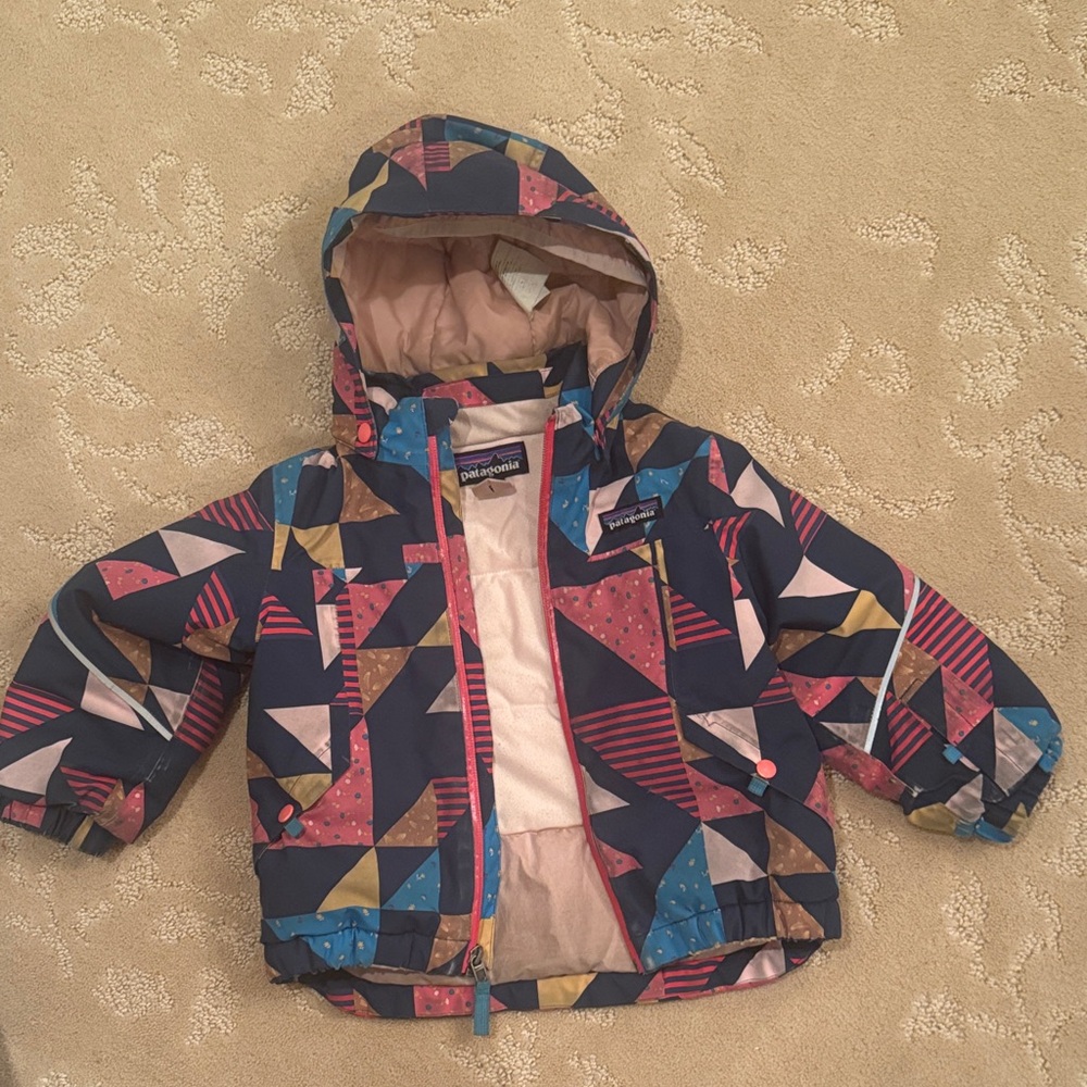 Patagonia Kids Quilt Pattern Puffer Jacket